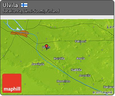 Physical 3D Map of Ulvila