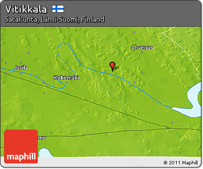 Physical 3D Map of Vitikkala