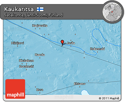 Political 3D Map of Kaukaritsa