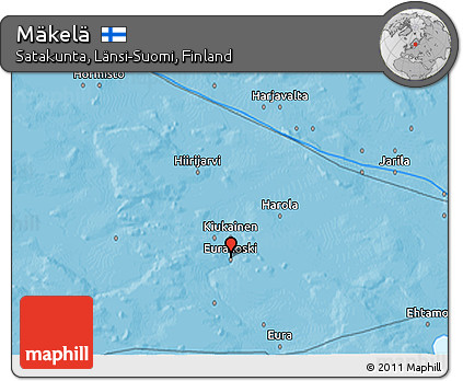 Political 3D Map of Mäkelä