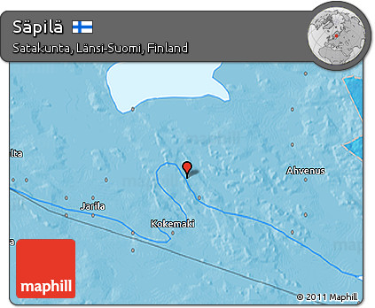Political 3D Map of Säpilä