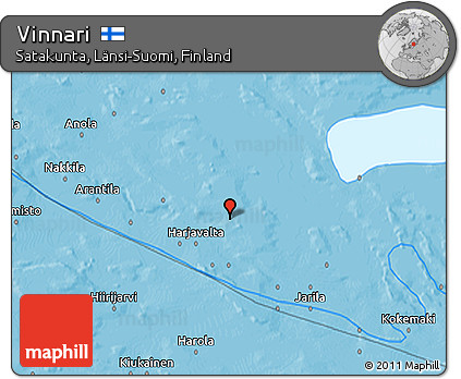Political 3D Map of Vinnari