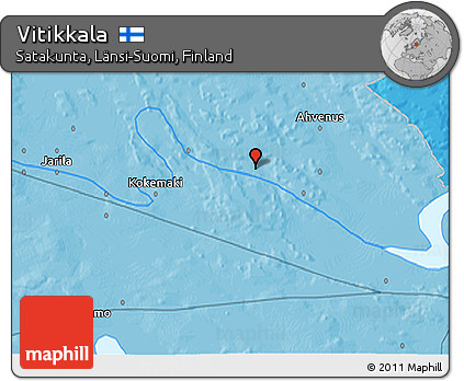 Political 3D Map of Vitikkala