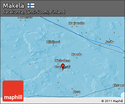 Political 3D Map of Mäkelä