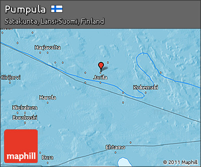 Political 3D Map of Pumpula
