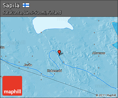 Political 3D Map of Säpilä