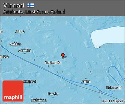 Political 3D Map of Vinnari