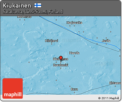 Political 3D Map of Kiukainen