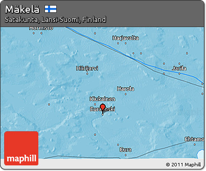 Political 3D Map of Mäkelä