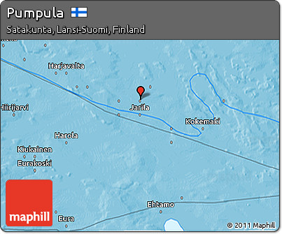 Political 3D Map of Pumpula