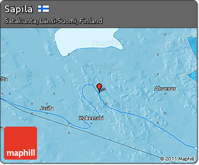 Political 3D Map of Säpilä