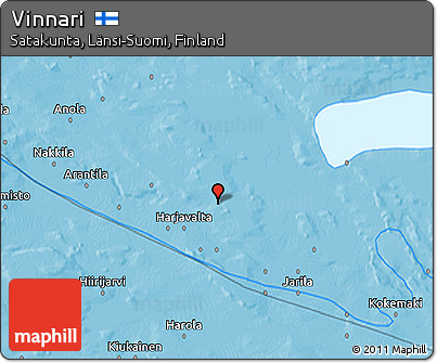 Political 3D Map of Vinnari