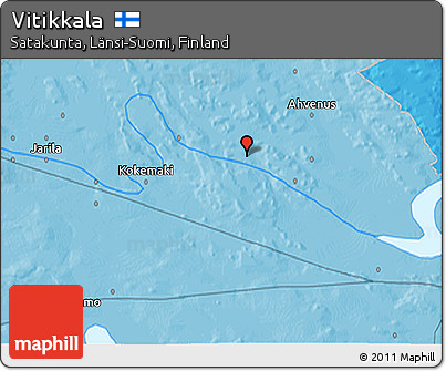 Political 3D Map of Vitikkala
