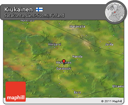 Satellite 3D Map of Kiukainen