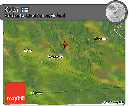 Satellite 3D Map of Kolsi