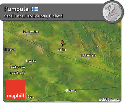 Satellite 3D Map of Pumpula