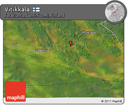 Satellite 3D Map of Vitikkala