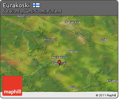 Satellite 3D Map of Eurakoski