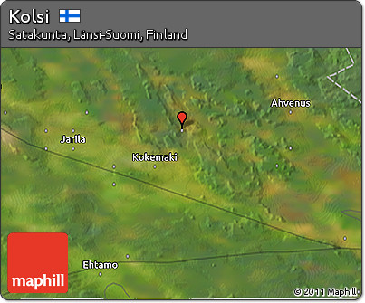 Satellite 3D Map of Kolsi