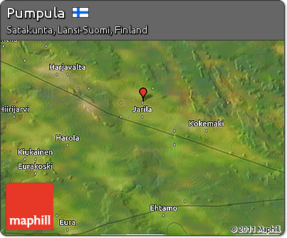 Satellite 3D Map of Pumpula