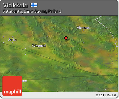 Satellite 3D Map of Vitikkala