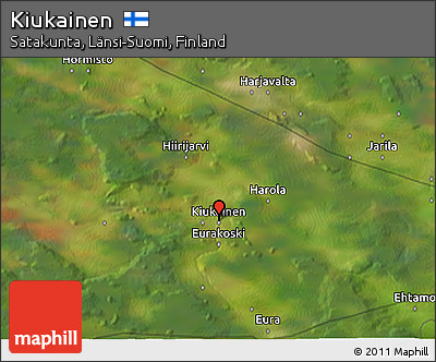 Satellite 3D Map of Kiukainen