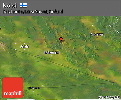 Satellite 3D Map of Kolsi