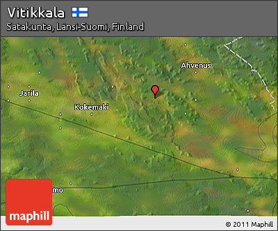 Satellite 3D Map of Vitikkala