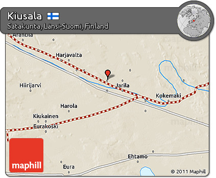 Shaded Relief 3D Map of Kiusala