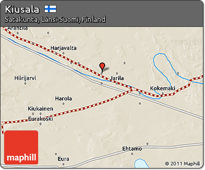 Shaded Relief 3D Map of Kiusala