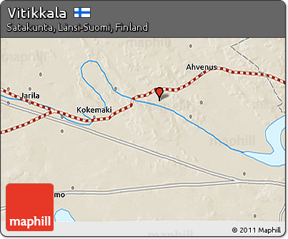 Shaded Relief 3D Map of Vitikkala