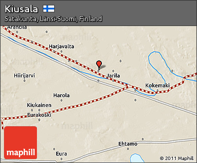 Shaded Relief 3D Map of Kiusala