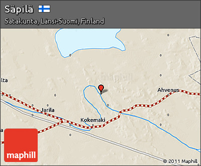 Shaded Relief 3D Map of Säpilä