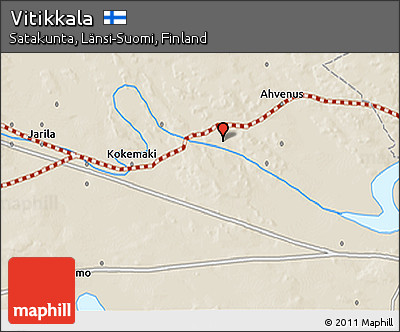 Shaded Relief 3D Map of Vitikkala
