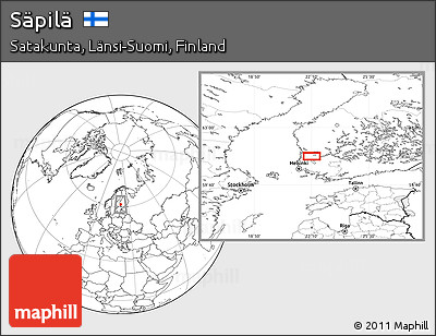 Blank Location Map of Säpilä