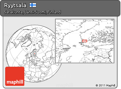 Blank Location Map of Ryytsälä