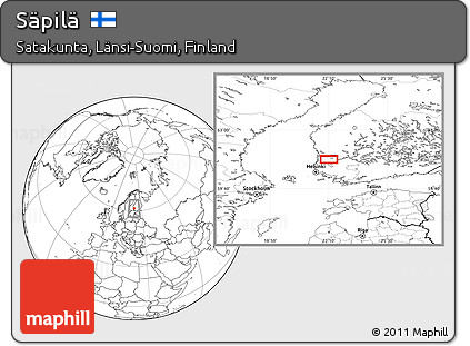 Blank Location Map of Säpilä