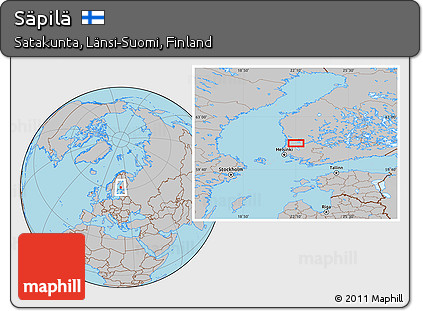 Gray Location Map of Säpilä