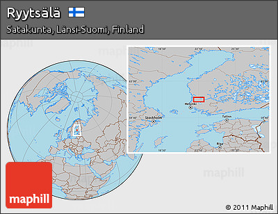 Gray Location Map of Ryytsälä