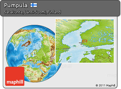 Physical Location Map of Pumpula