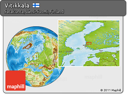 Physical Location Map of Vitikkala