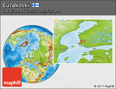 Physical Location Map of Eurakoski