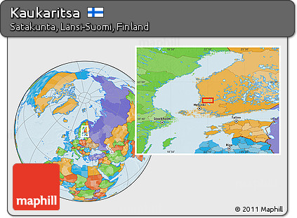 Political Location Map of Kaukaritsa