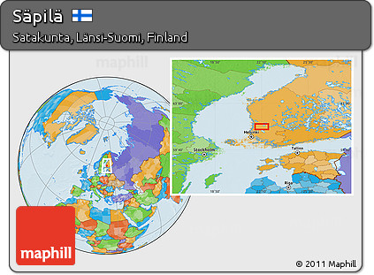 Political Location Map of Säpilä