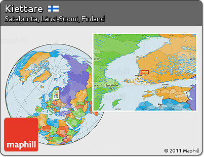 Political Location Map of Kiettare