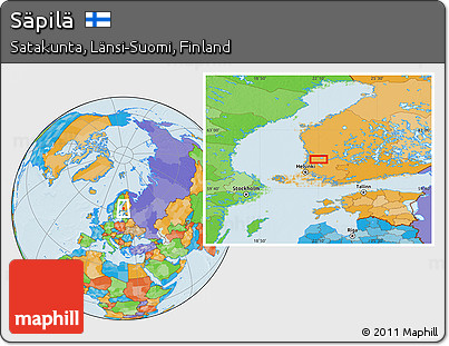 Political Location Map of Säpilä
