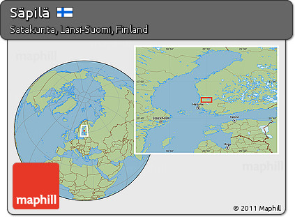Savanna Style Location Map of Säpilä