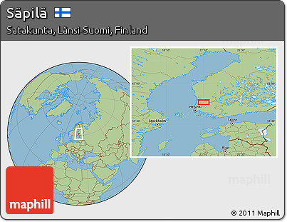 Savanna Style Location Map of Säpilä