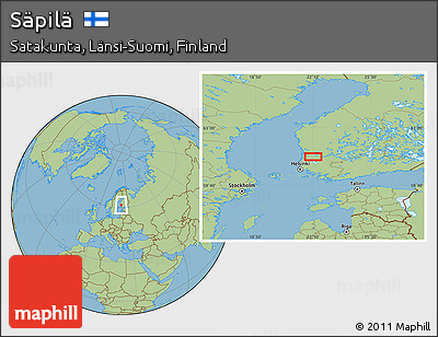 Savanna Style Location Map of Säpilä