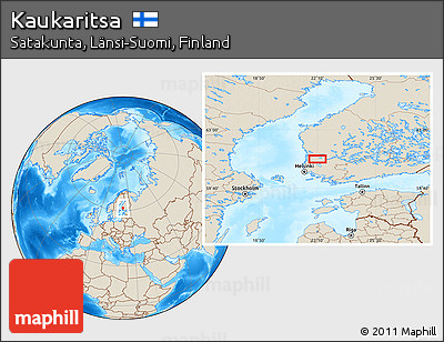 Shaded Relief Location Map of Kaukaritsa
